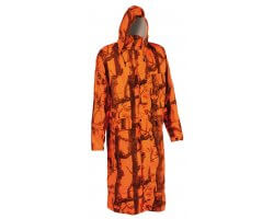 Manteau de pluie Millau Ghost Camo orange fluo VERNEY CARRON
