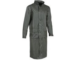 Manteau long Impersoft kaki PERCUSSION