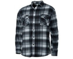 Chemise polaire à carreaux grise TREELAND