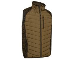 Gilet matelassée et tricot Moor butternut DEERHUNTER