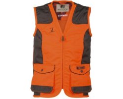 Gilet de traque enfant orange et vert PERCUSSION