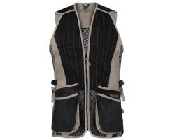 Gilet de tir ball-trap noir/beige EVO PERCUSSION