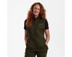 Gilet femme Excape Softshell kaki DEERHUNTER