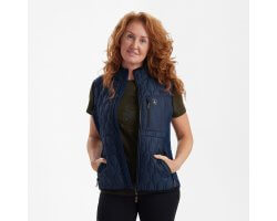 Gilet Mossdale Quilted bleu femme Deerhunter