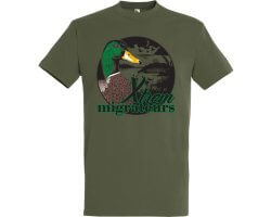 Tee-shirt enfant tête canard colvert vert XTREM MIGRATEURS