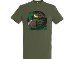 Tee-shirt tête canard colvert vert XTREM MIGRATEURS