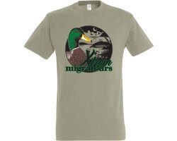 Tee-shirt tête canard colvert kaki XTREM MIGRATEURS