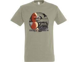 Tee-shirt canard siffleur à la hutte kaki XTREM MIGRATEURS