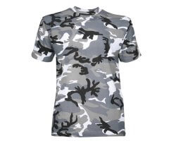 Tee-shirt enfant camouflage gris PERCUSSION