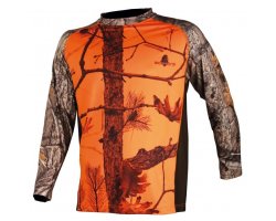 Tee-shirt manches longues camouflage orange 3DX SOMLYS