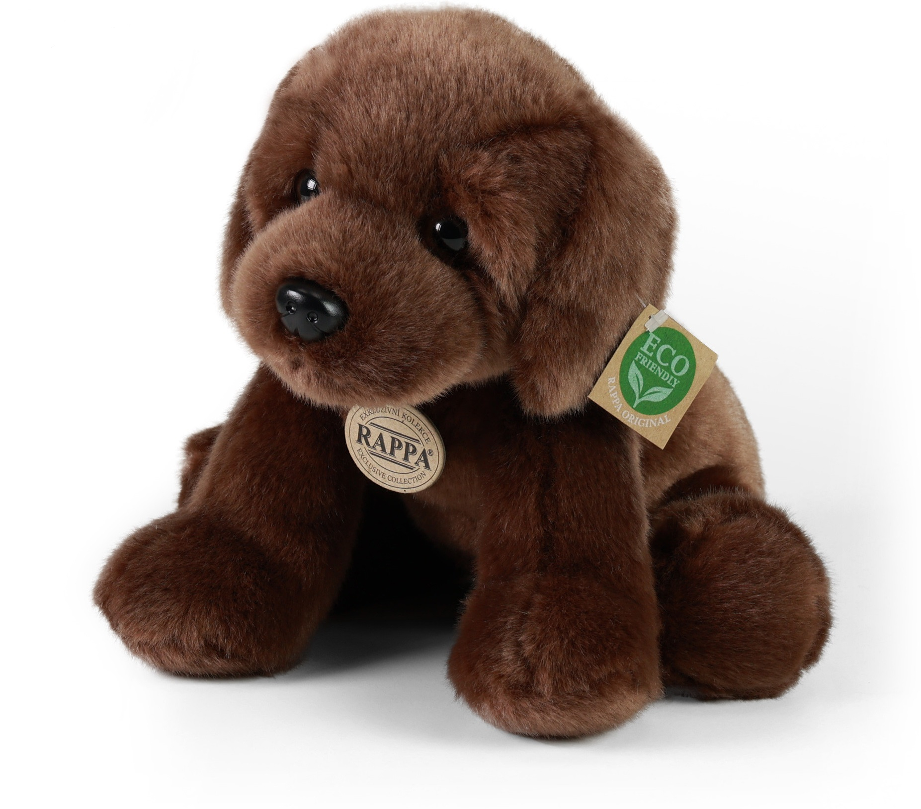 Peluche enfant labrador marron 26 cm Eco friendly 20920