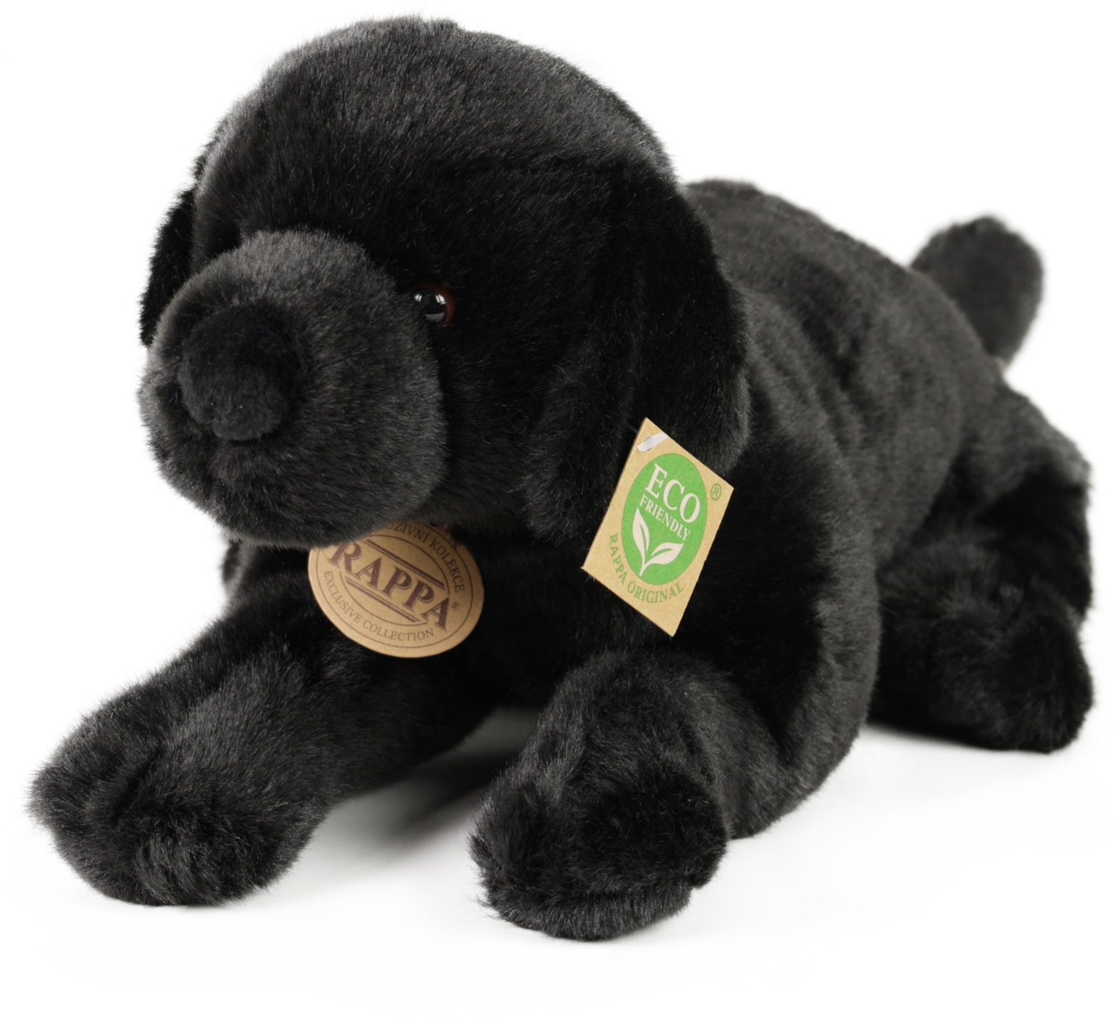 Peluche enfant labrador noir 40 cm Eco friendly 20390