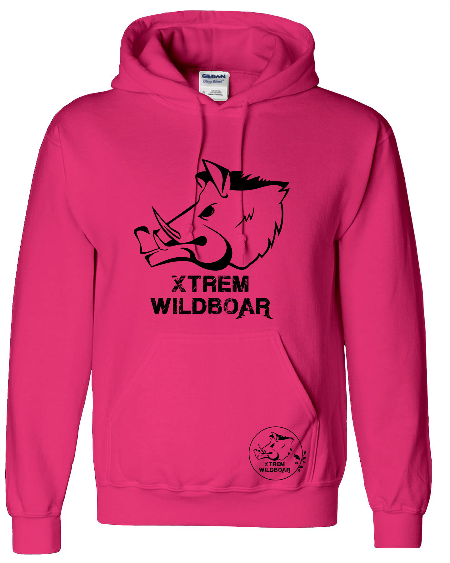 Sweat femme rose capuche XTREM WILDBOAR 8176