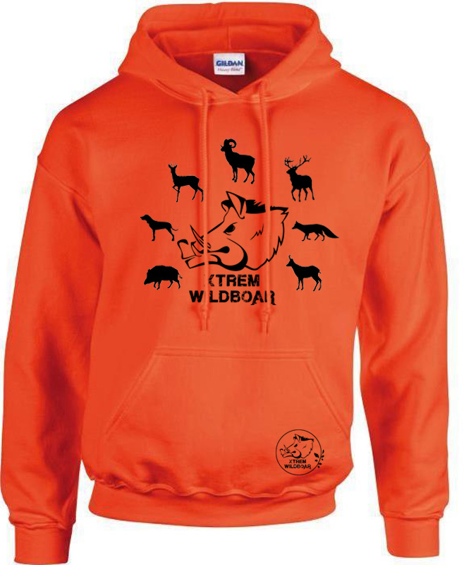 Sweat homme orange especes gibiers XTREM WILDBOAR 5507