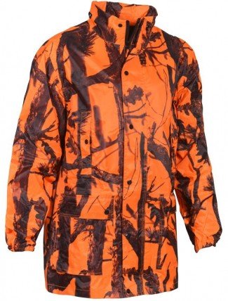 Veste de pluie GhostCamo orange B&B PERCUSSION 18104