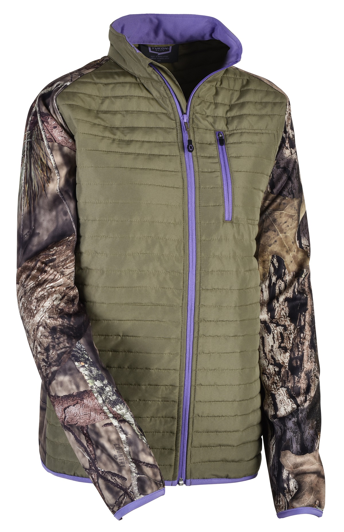Veste molletonn e femme kaki camo Mossy Oak Break Up Country 4439