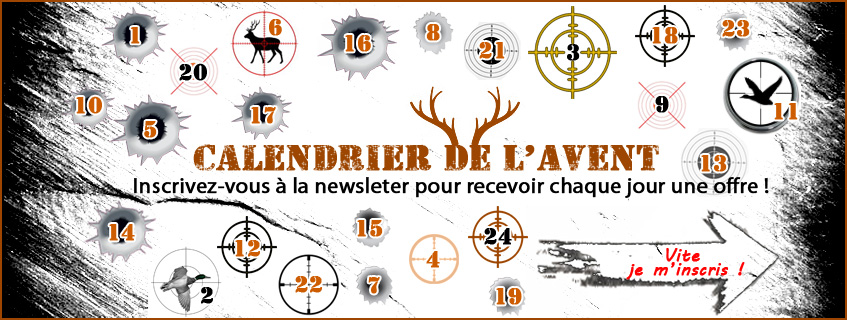 Calendrier de l'avent du chasseur : équipez-vous à prix promos !